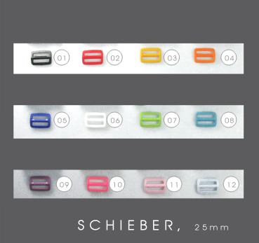 Schieber für 25mm breites Gurtband