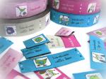 Webband handmade Vogelfreunde, Label